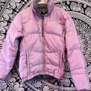 North face Lavender Puffer jacket